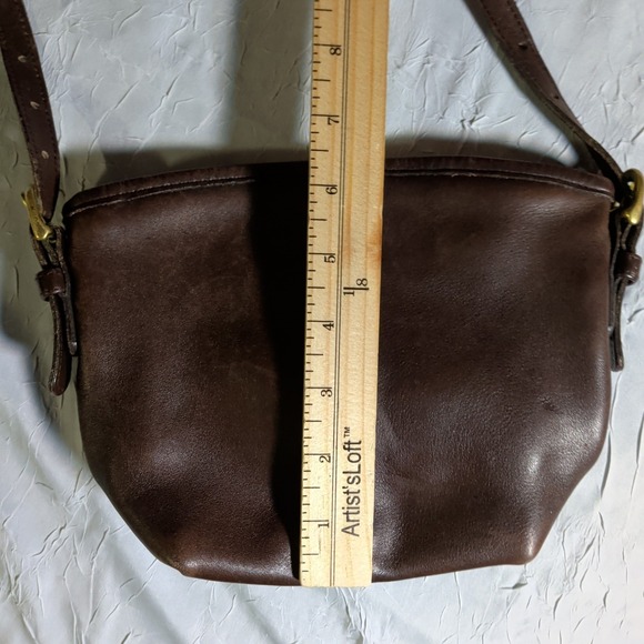 Vintage Coach MacDougal Bag Crossbody Brown Leather Purse Luxury B8C B4107 - Picture 6 of 11